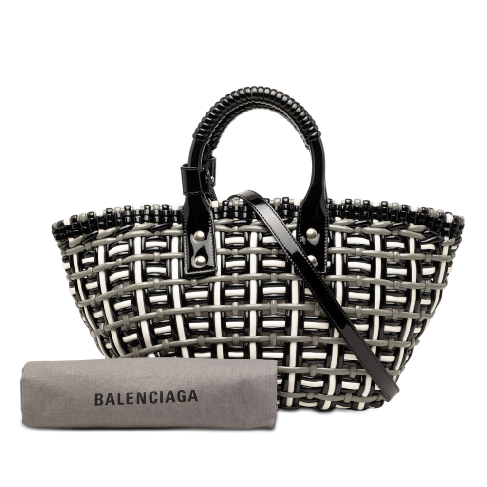 Pre-Loved Balenciaga Faux Leather Bistro Basket Bag XS - Picture 10 of 10